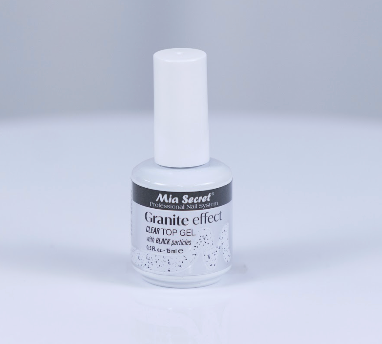 Granite Effect Clear Top Gel (With Black Particles)