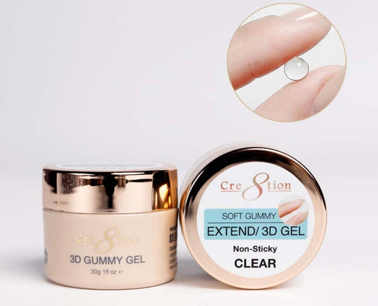 Cre8tion Gummy Gel Jar 1oz Clear