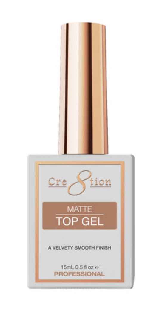 Cre8tion Soak Off Gel Matte Top Coat 0.5 Oz