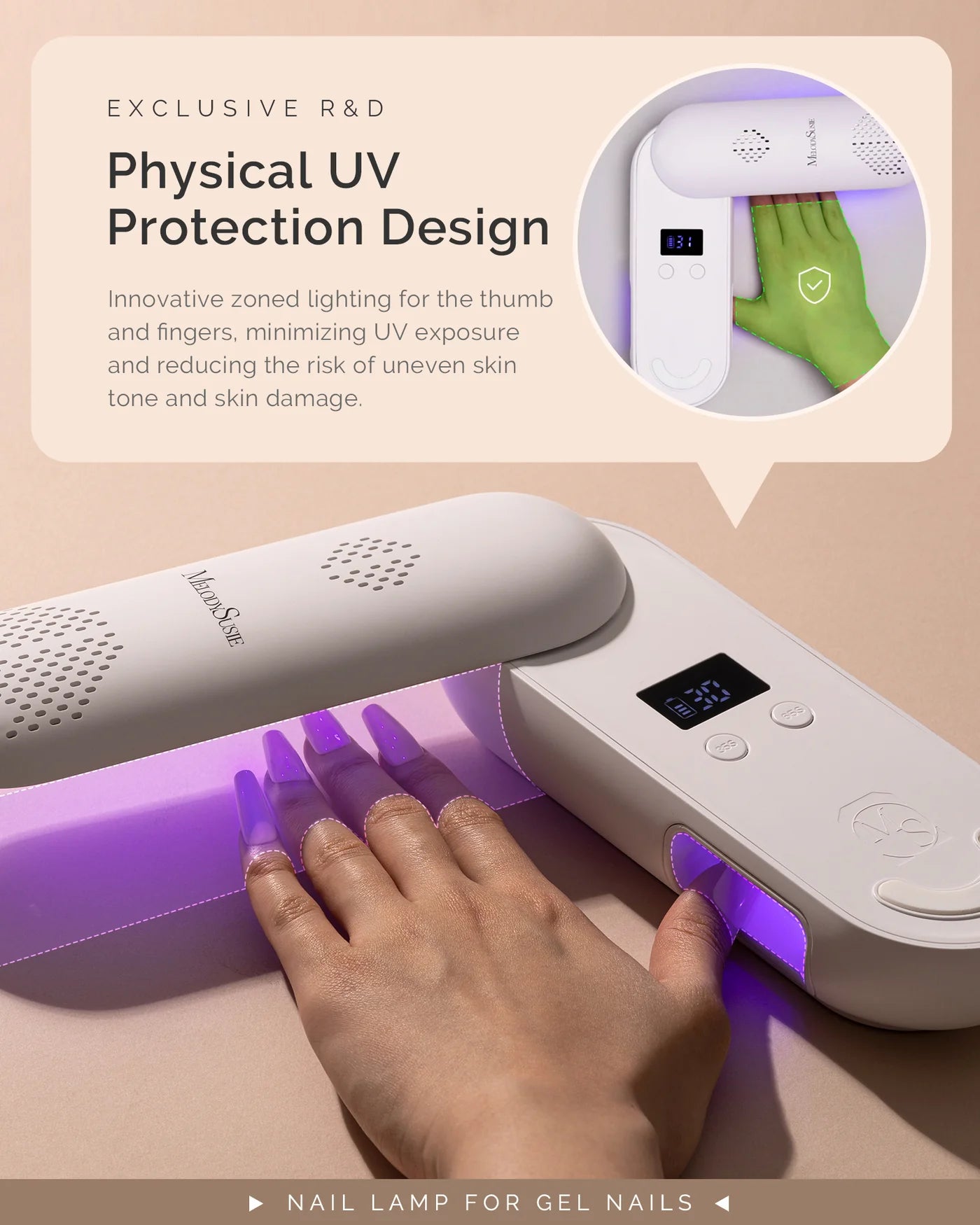 Rechargeable UV/Led Nail Lamp